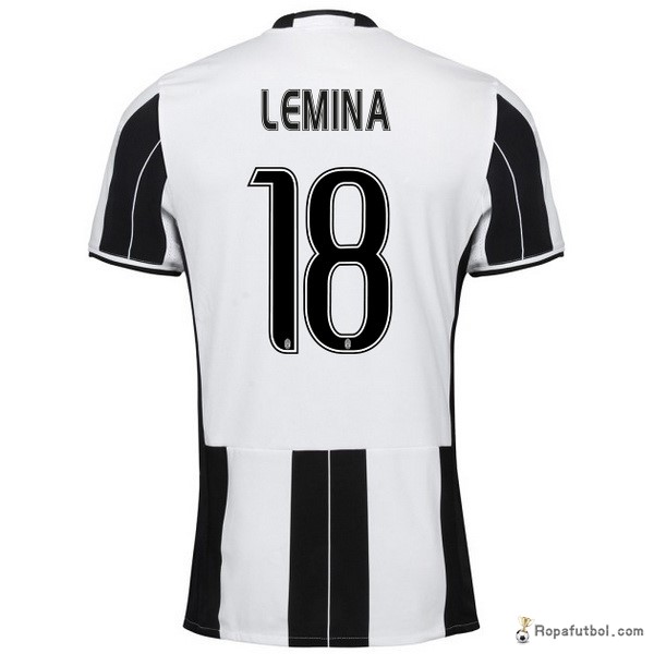 Camiseta Juventus Replica Primera Ropa Lemina 2016/17 Negro Blanco